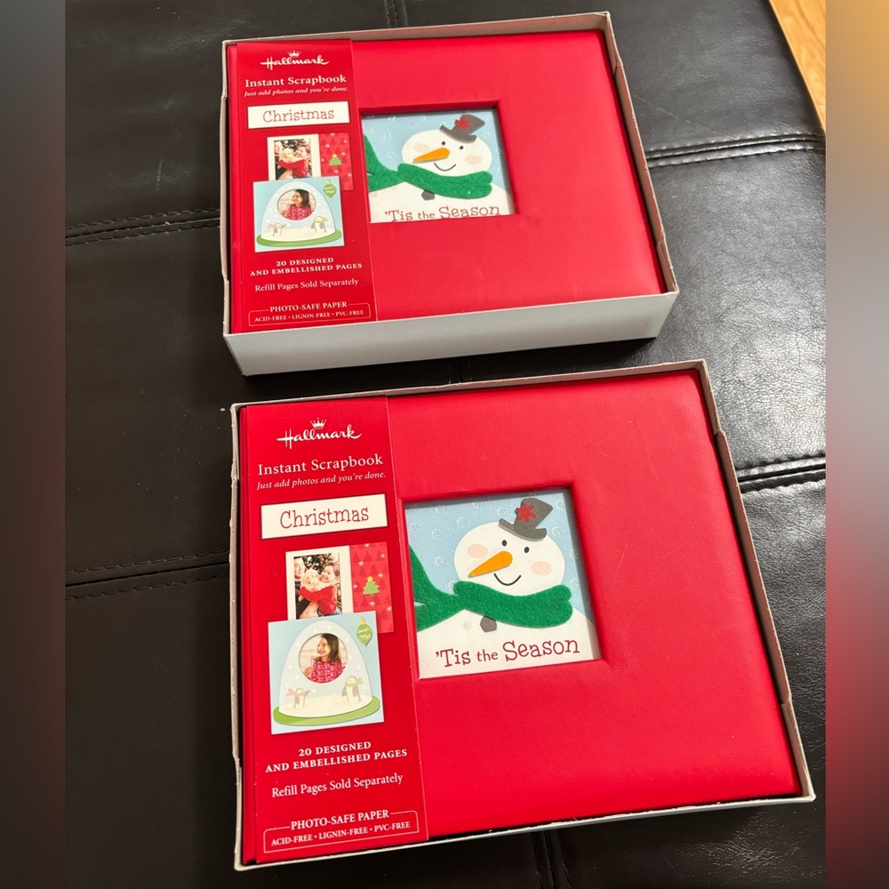2 Hallmark Christmas Instant Scrapbooks
